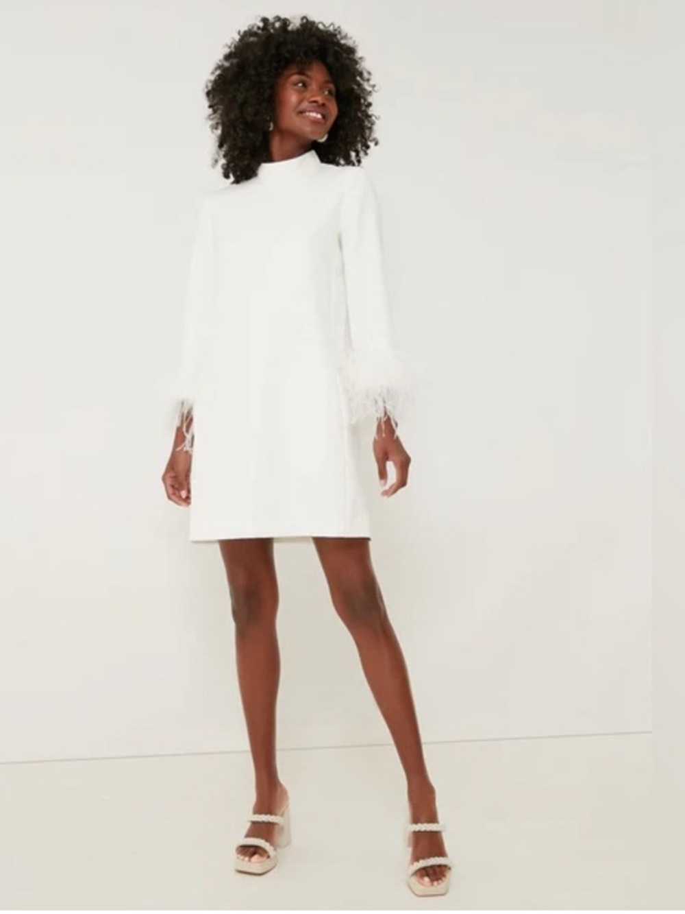 Tuckernuck Feather Mod Ellie White Dress Size L Wedding Bridal Engagement NWT